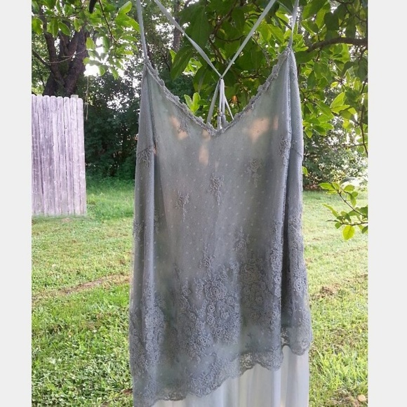 two-toned asymmetrical up-cycled hand-dyed dress - Picture 2 of 7